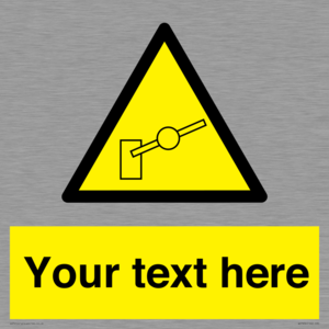 Custom warning barrier